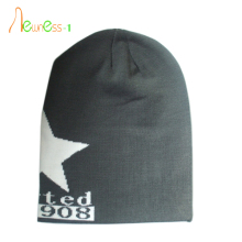 Black Customized Knitted Beanie Hat