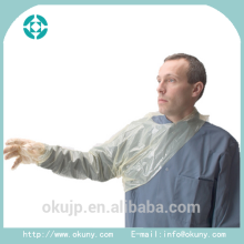Disposable PE shoulder glove