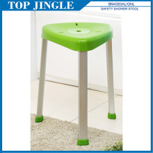 Adorable Looking Green Triangle Bathroom Plastic Stool
