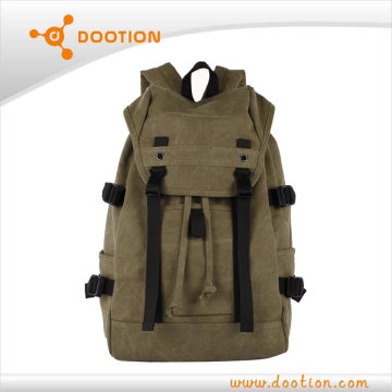 Canvas ergonomic school bag for high school