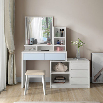 Makeup Organizer Table With Mirror