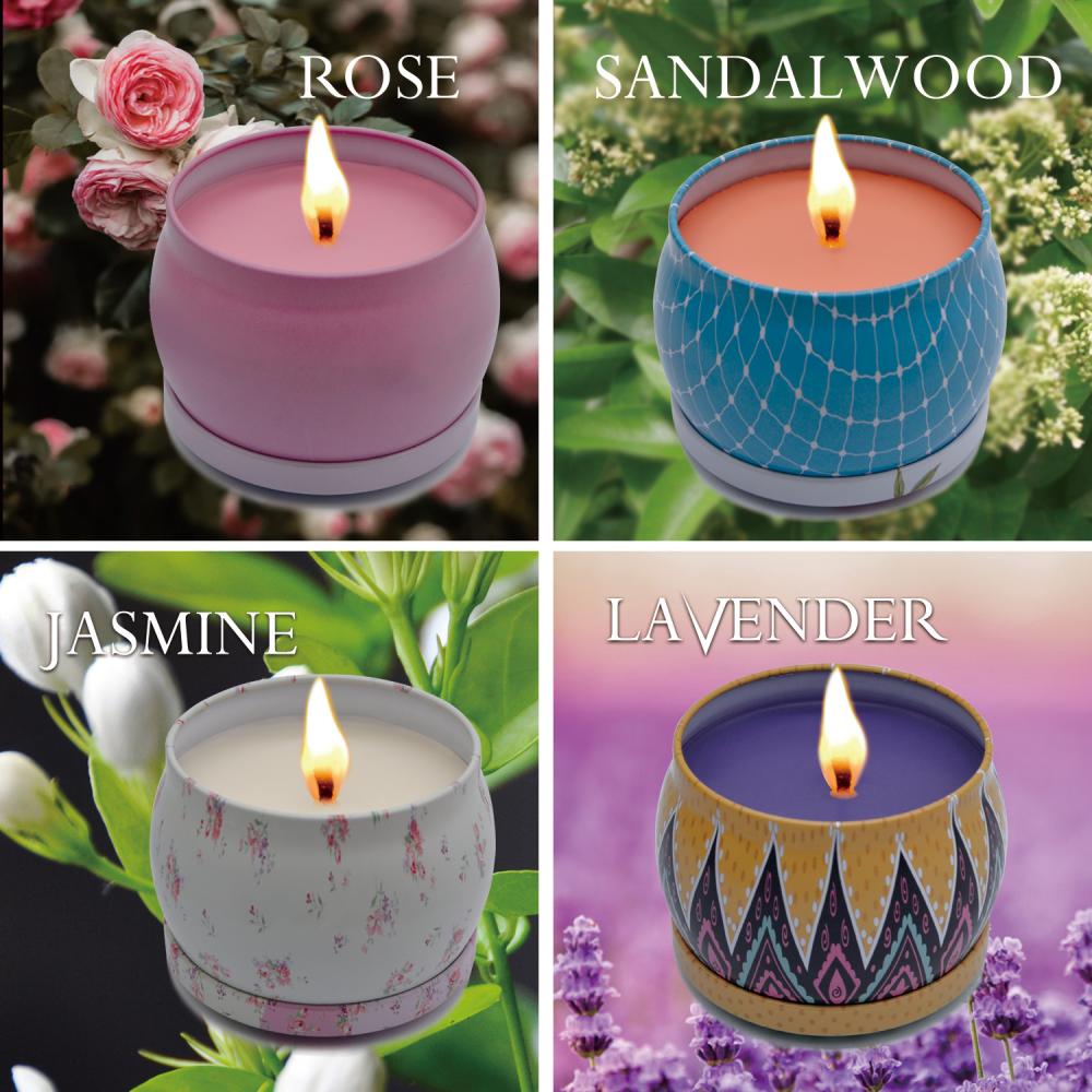 wholesale soy wax travel tin candles