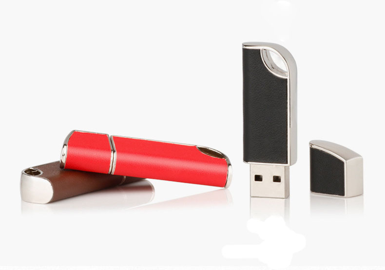 محرك فلاش جلدي USB 2.0