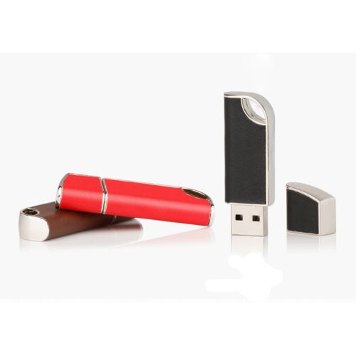 Unidade flash USB 2.0 de couro