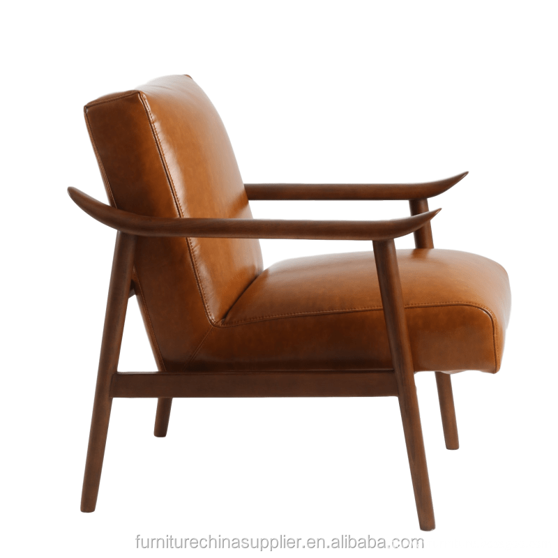 High quality living room furniture Leather armed chair single lounge Sofa chair wholesale