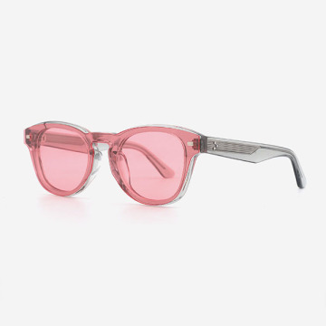 Classic Round Acetate Unisex Clip-On Sunglasses 23A8068