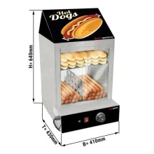 Hot Dog/Sausage Warming Display Case