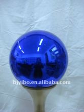 Blue mirror chrome gazing ball