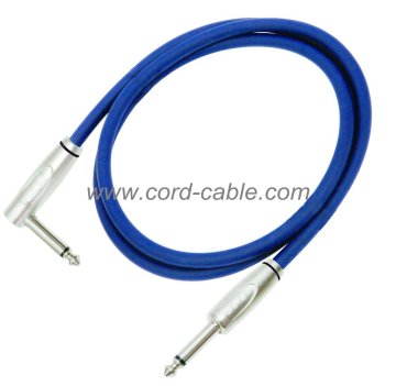DFS Series Instrument Guitar Cable Jack to 90° Jack Blue
