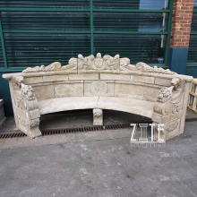 Garden Decorative antique marble garden bench