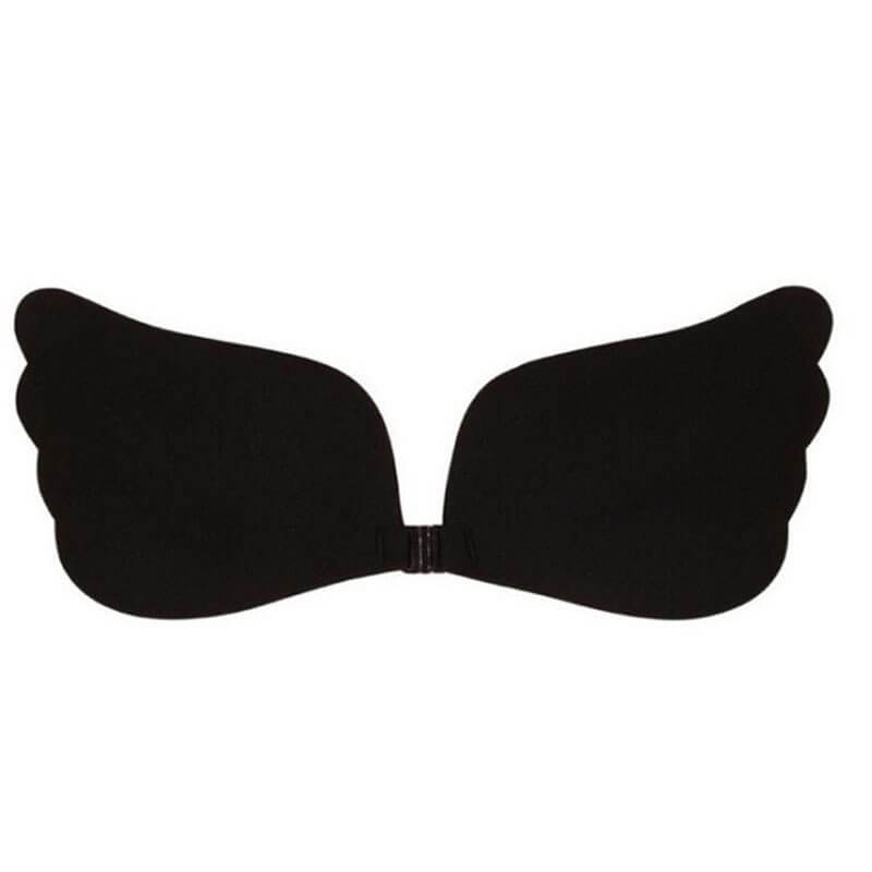 Wing Shape Front Closure Silicone Adhesive Push Up Invisible Bra