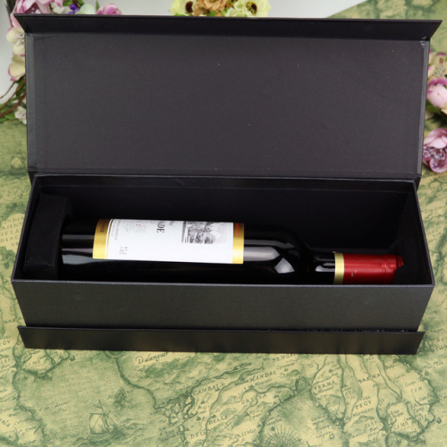 シャンパンパッケージのカスタマイズロゴマグネティックワインボックス