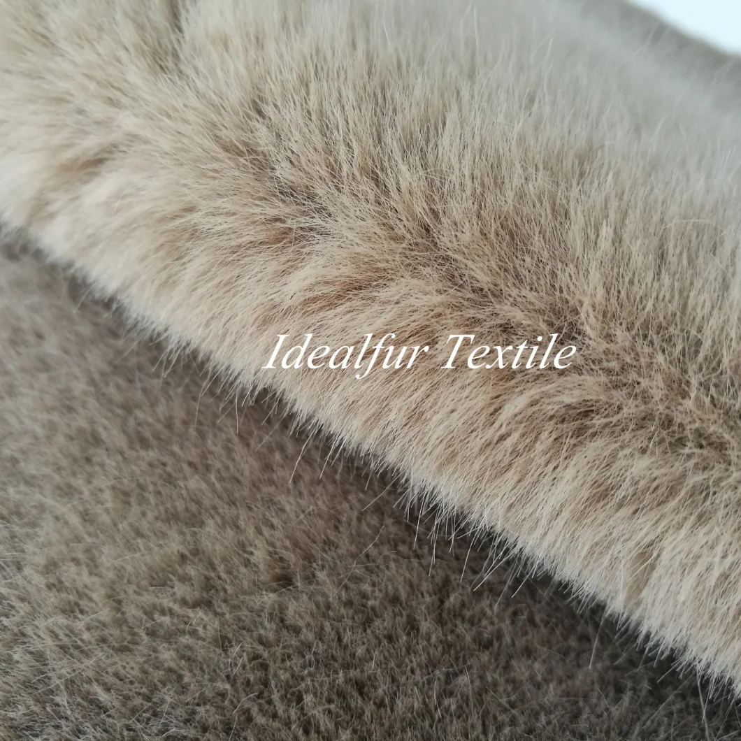 Light Brown Mink Fake Fur Fabric