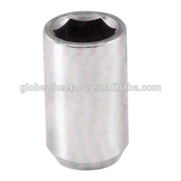 Chrome Tuner Lugs Nuts | 12x1.25 Thread Hex Lugs | Key Included