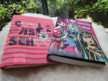 Stretchable Printed Stretchy Fabric Book Cover, Fleece Book Cover, Spandex Polyester Fabric Material and Cloth Book Cover