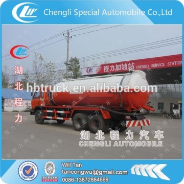 Dongfeng 6x4 15000 liters vacuum tanker trucks