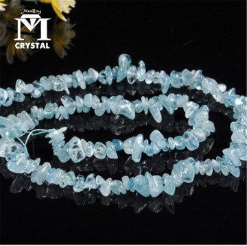 natural Aquamarines Chips Beads Strand Natural Aquamarines Stone Beads DIY Beads For Bracelet Making Free Shipping