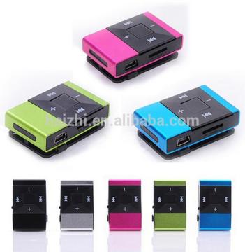 cheap free promotional gift mini clip mp3 player with Free logo