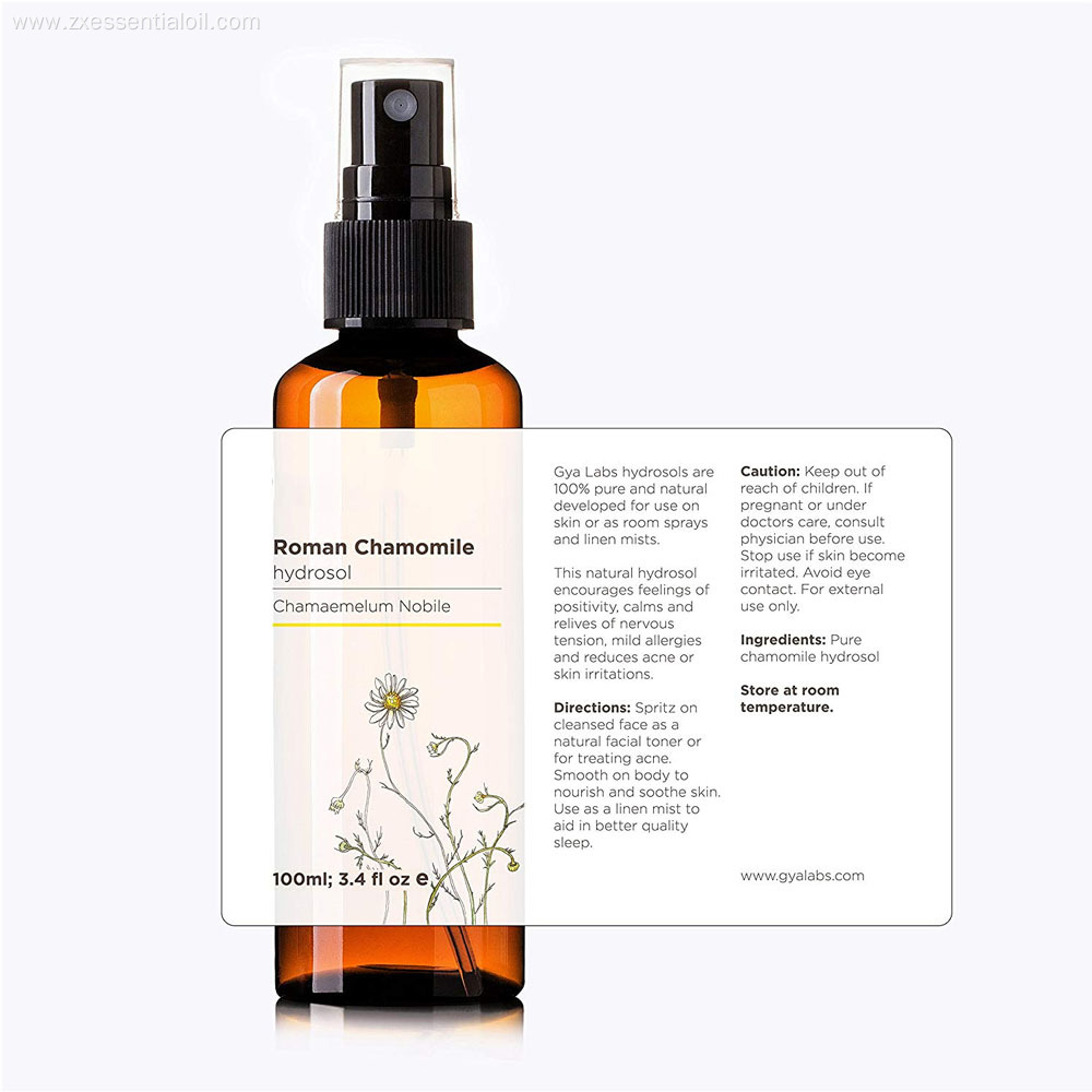 Roman chamomile hydrosol water for skin care