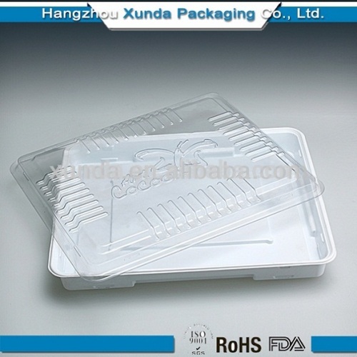 plastic clear tray with lid for food