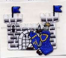 Embroidered Castle Patch for Wearing Decoration
