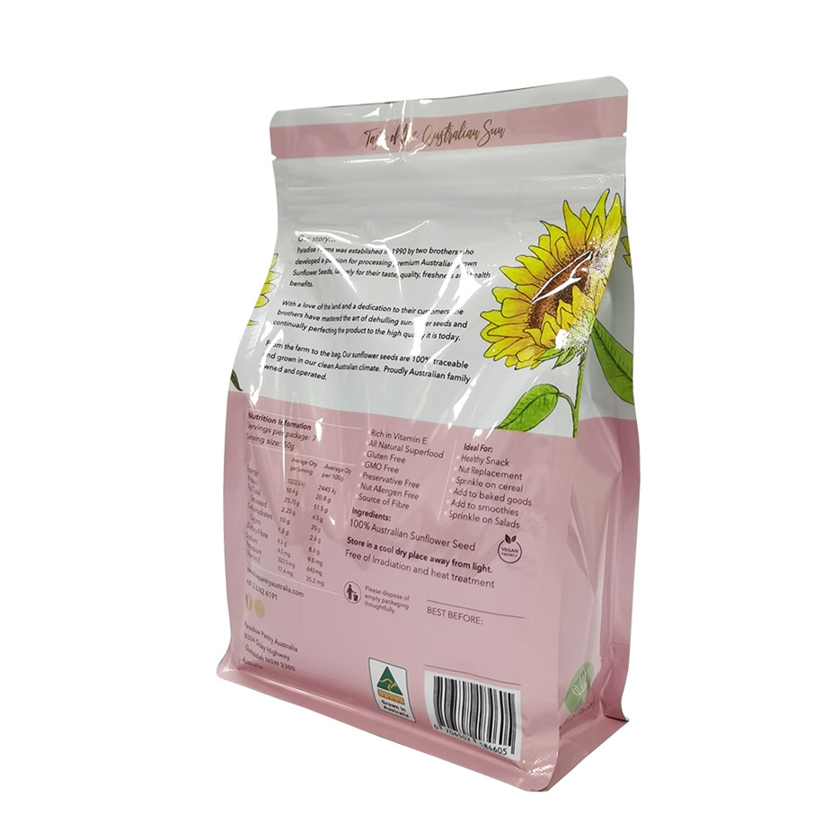 Moisture Proof Recycling Flat Bottom Bag Packaging Suppliers