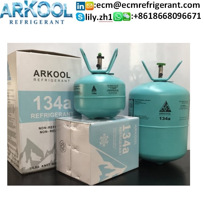 Refrigerant r134a 13.6kg r134a refrigerant gas cylinder /ISO/can CE DOT in hydrocarbon