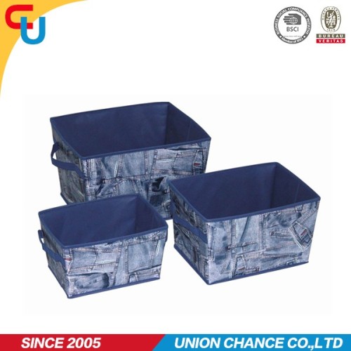 Jeans print storage box kids storage