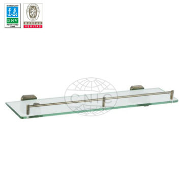 Single glass bathroom shelf