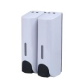 White ABS Plastic Manual Wall Mounted Soap Dispenser