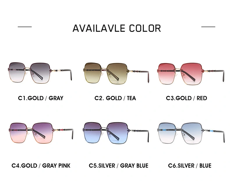 Luxury Hot Seller Ready Goods Metal Sunglasses