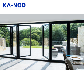 Aluminium Double Glazed Folding Doors | Bi-Fold Sliding Patio Doors for External Main Entrance