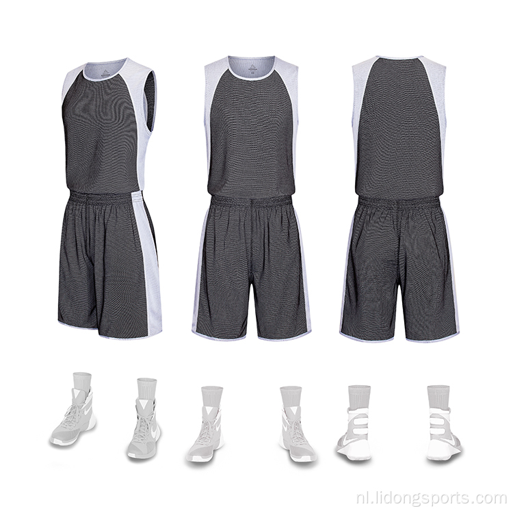 Aangepaste basketbaluniform nieuwste basketbalshirt voor team