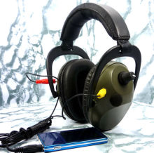 HiFi stereo audio input electronic earmuff sound proof and enhance