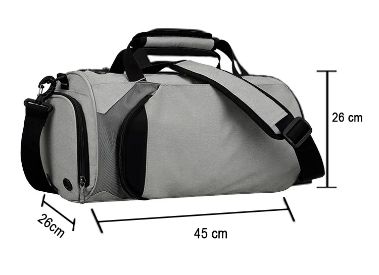 Custom Logo Outdoor Large Duffle Bag with PE Board Shoe Compartment