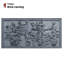 Tea Room Culture Brick Sculpture Fighting Tea Figure
