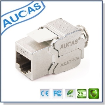 RJ45 Cat7 FTP Zinc Alloy Module keystone jack cat5e faceplate