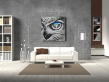 Hawk Eye Wall Art Wildlife Animal Oil Painting