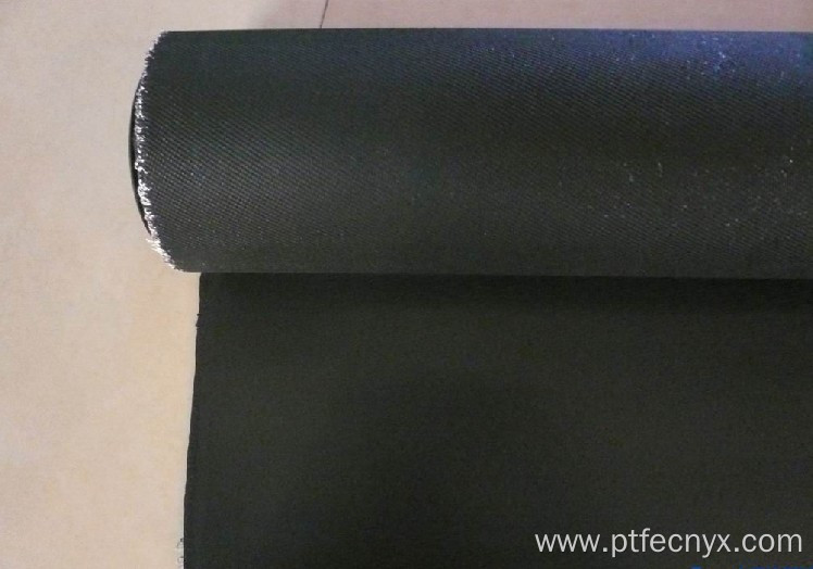 Fiberglass coated with fluorin rubber