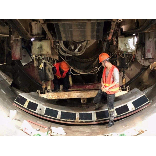 Metalen stalen tunnelring voor metro