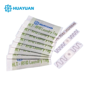 Hotel Bed Hiring Management EPC Programmable Flexible Smart Textile UHF Tag Pouch RFID Laundry Linen Tag
