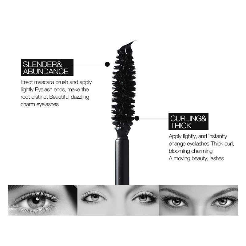 3D Fiber Lash Double head Mascara Waterproof Volume Curling Mascara