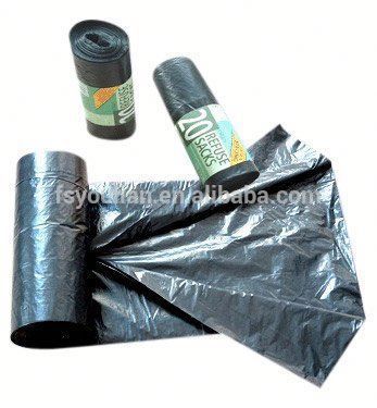 pe plastic trash bag H0t404 colored drawstring trash bag