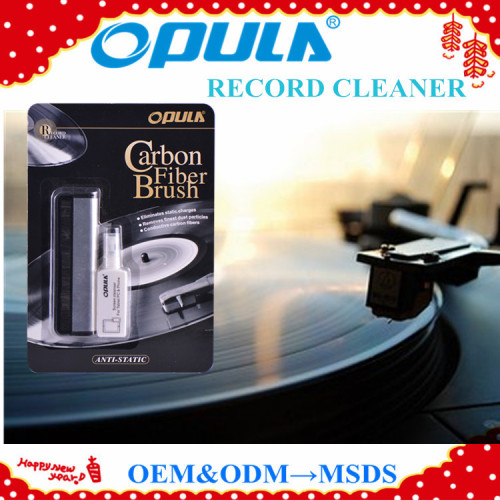 OPULA Carbon fiber brush OEM welcome 2in1 record cleaner