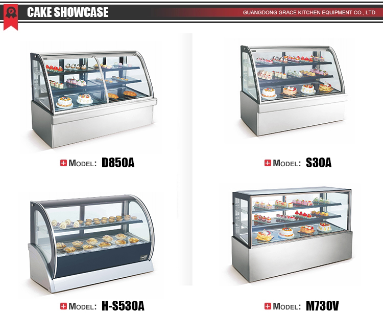 Factory Supply Commercial Use Refrigerated Cake Display Cabinet