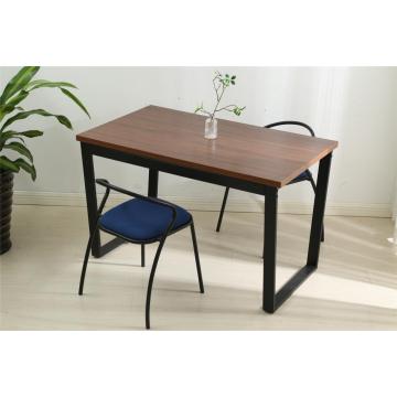 black metal powder dinner table MDF