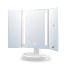 Trifold LED Makeup Mirror Magnifying