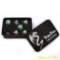 Bescon Magical Stone Dice Set Series, 7pcs Polyhedral RPG Dice Set Fairy Spirit, Tinbox Set