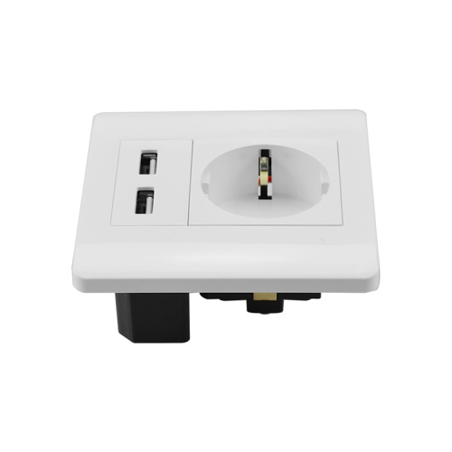 EU plug usb wall socket outlet