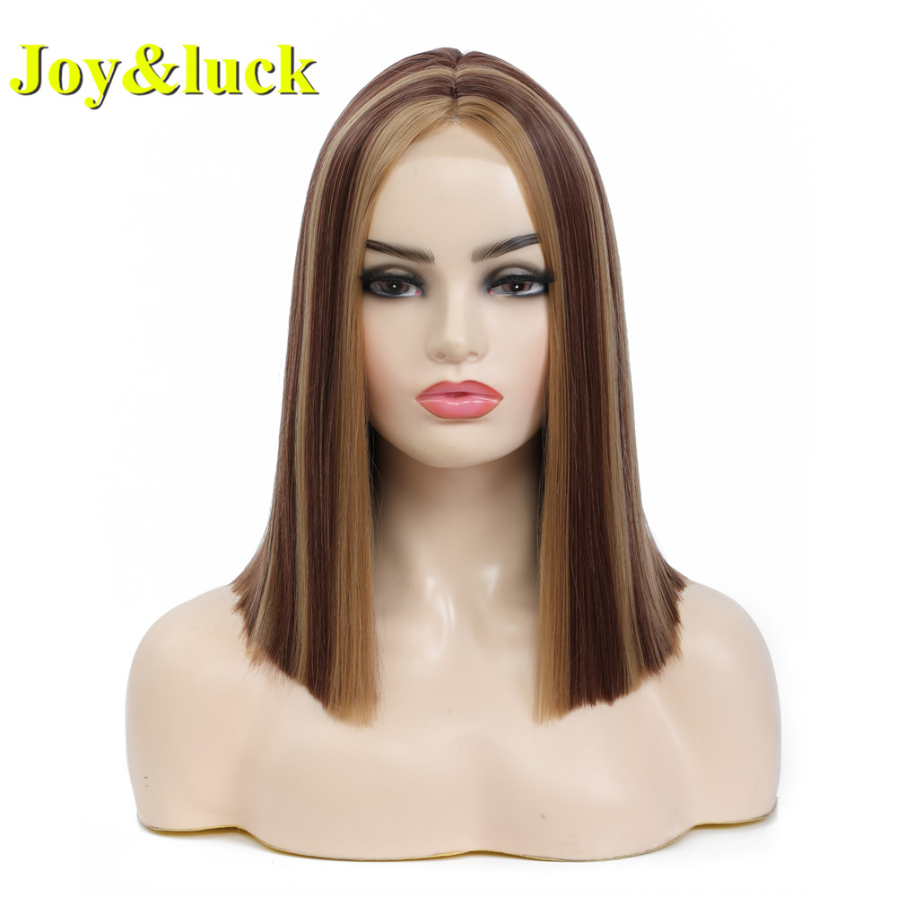 Wholesale Wig Front Lace for Women Middle Part Party Ladies Hair Middle Part Natural Water Wave Lace Front Synthetic Hair Wigs